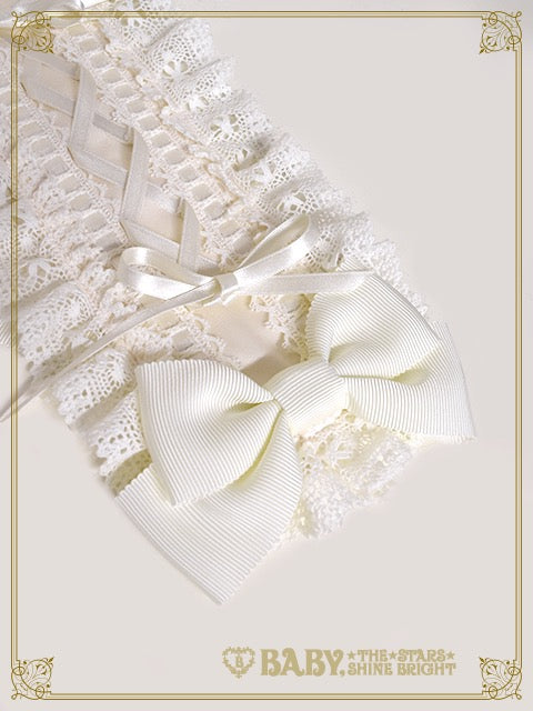 【予約】はしごレースのスピンドールヘッドドレス（バーバリー）