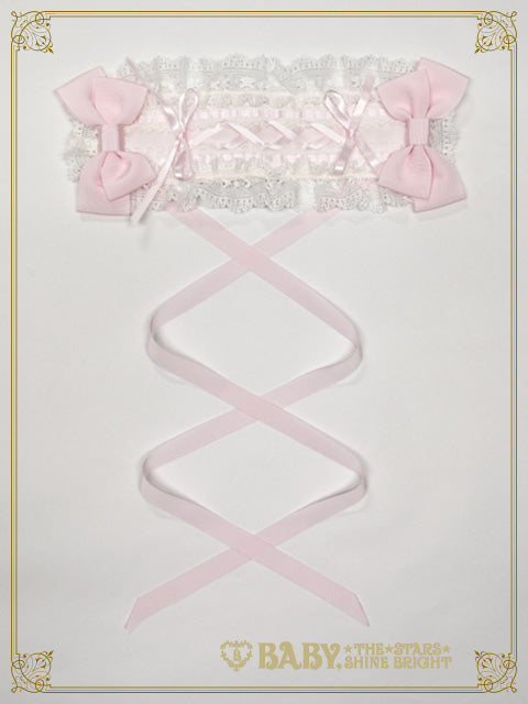 はしごレースのスピンドールヘッドドレス（綿サテン） – BABY, THE