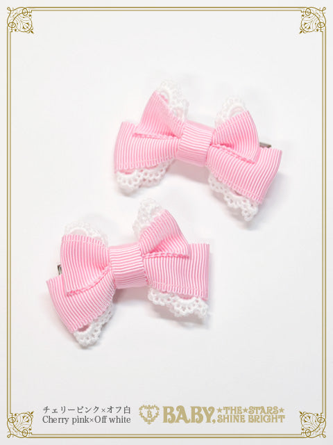 小さな小さなリボンクリップ