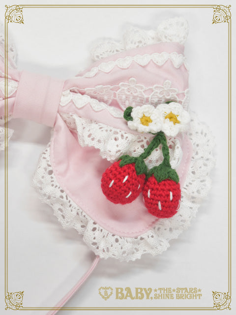 [Pre-order] Swinging Strawberry Garden Head bow