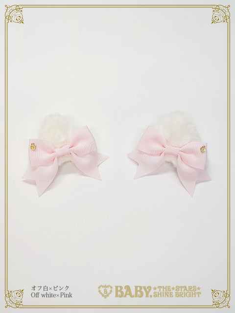 Cat ear fur clip