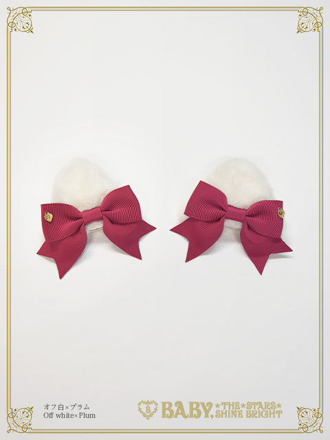 Cat ear fur clip