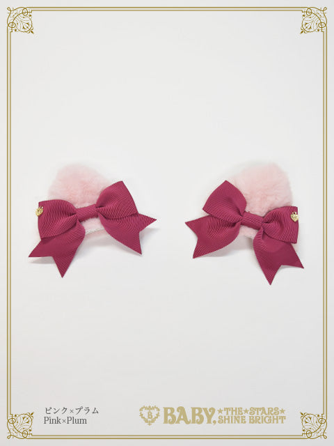 Cat ear fur clip