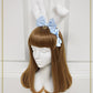 Bunny ear fur headband