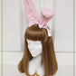Bunny ear fur headband