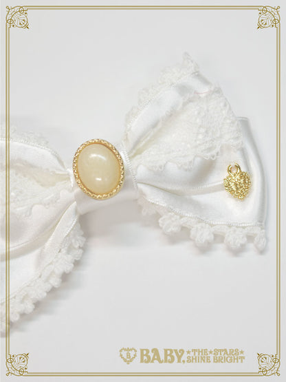 オーナメントジャガード庭園リボンクリップ