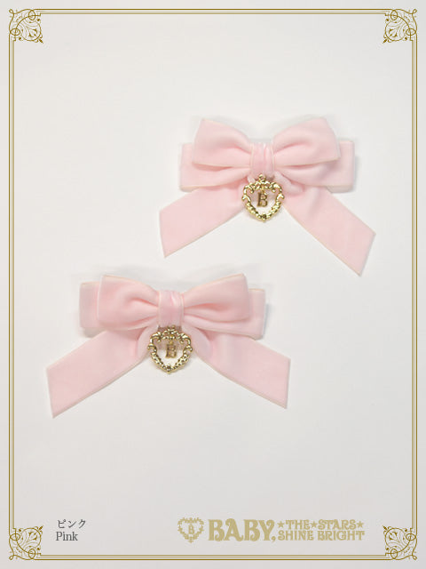 Velvet ribbon clip
