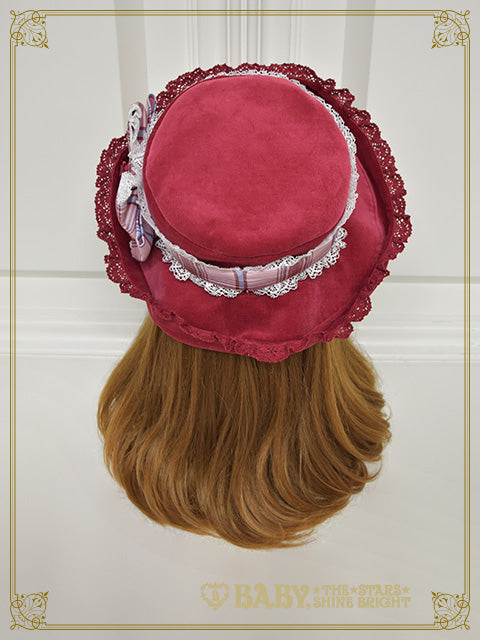 [Pre-order] Mary Stuart Velveteen＆Tartan Check Hat