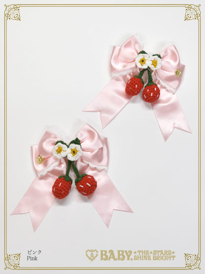 [Pre-order] Swinging Strawberry's Happy Berry Present Ribbon Clip