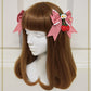 [Pre-order] Swinging Strawberry's Happy Berry Present Gingham Ribbon Clip
