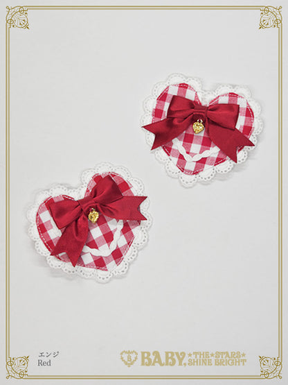 Milky sodaなmy lovely heroine ギンガムクリップ