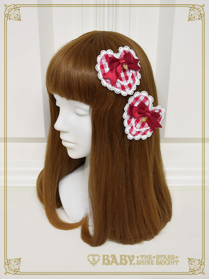 Milky sodaなmy lovely heroine ギンガムクリップ