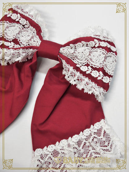 ローズフルールエプロンリボンバレッタ