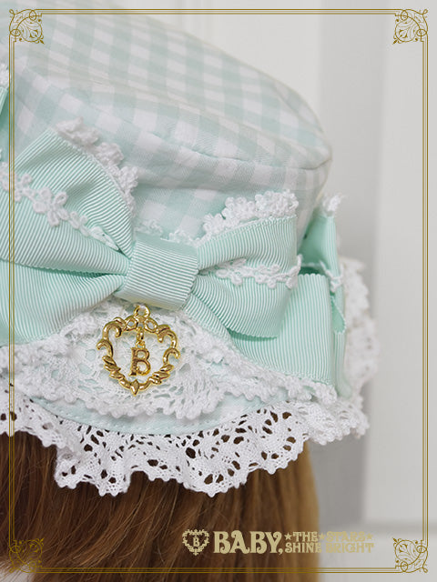 [Pre-order] Berry Sweet Bouquet Gingham Canotier