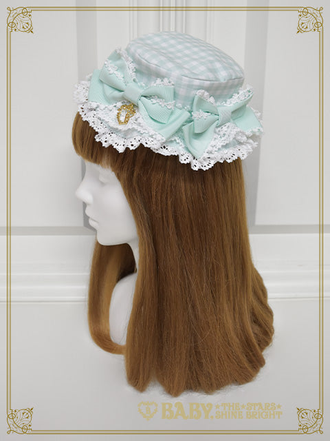 [Pre-order] Berry Sweet Bouquet Gingham Canotier