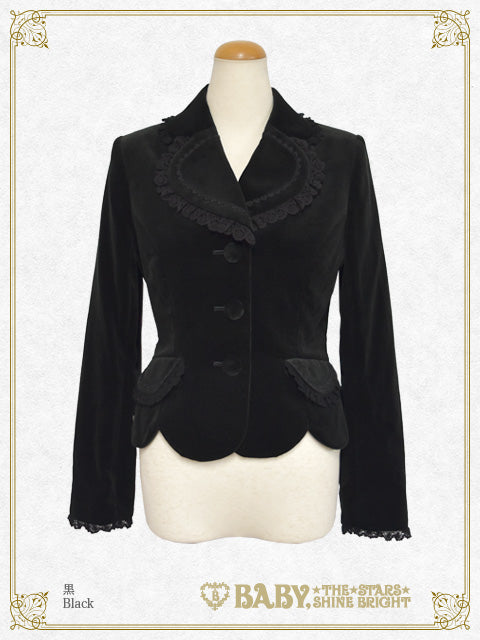 [Pre-order] Velveteen Scallop Jacket