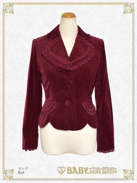 [Pre-order] Velveteen Scallop Jacket