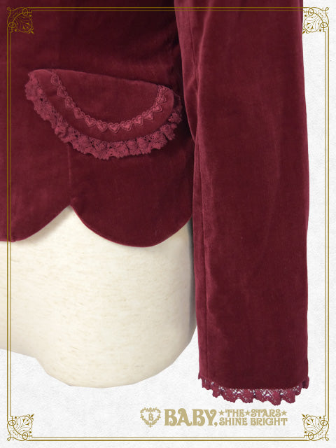 [Pre-order] Velveteen Scallop Jacket