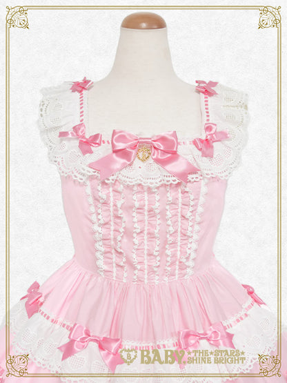 Creamy sweet macaron jumper skirt