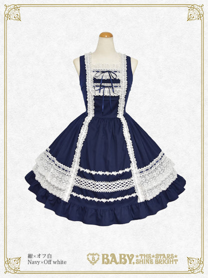 レースフリルジャンパースカート