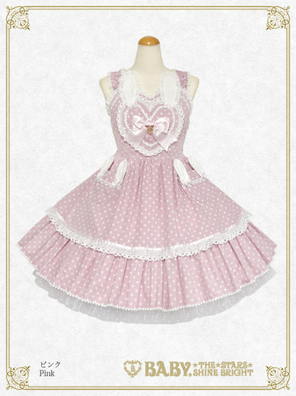Milky Dot♡Rabbit Jumper Skirt