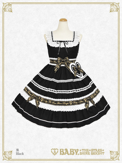 Waffle♡Cottonティアードジャンパースカート