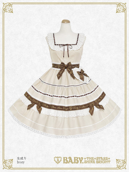 【予約】Waffle♡Cottonティアードジャンパースカート