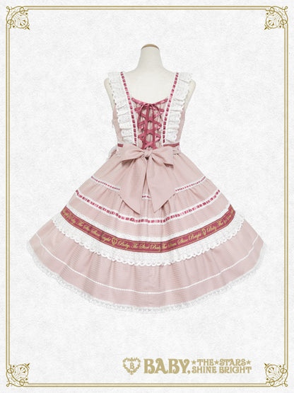 Waffle♡Cottonティアードジャンパースカート