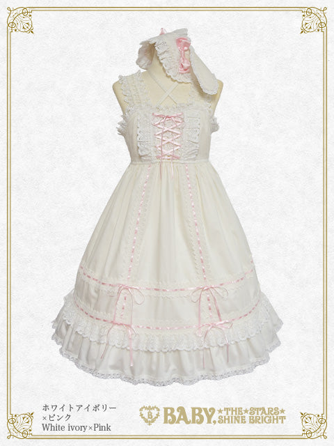 [Pre-order] Babydoll Jumper Skirt & Usakumya Head Dress Set