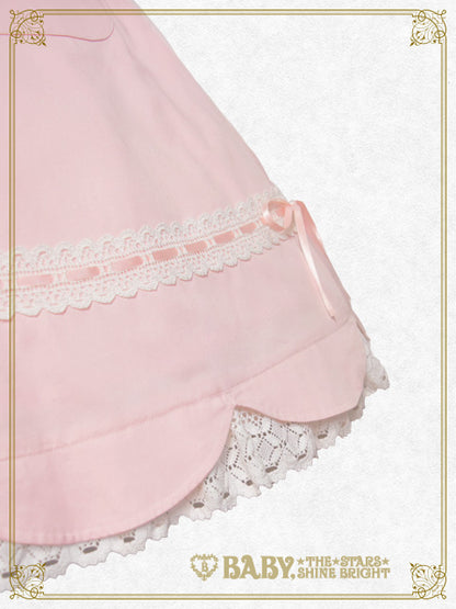 Scallop hem jumper skirt