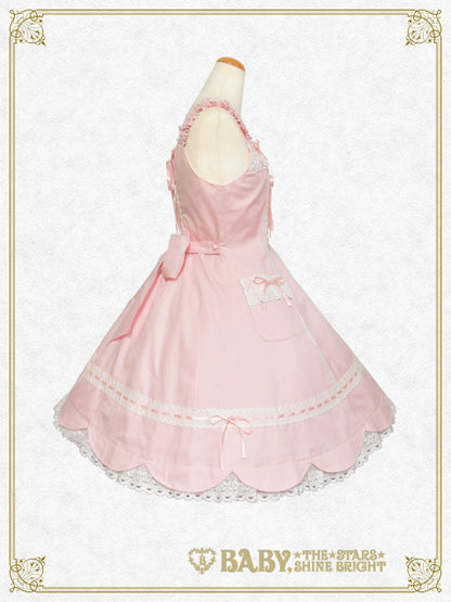 Scallop hem jumper skirt