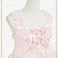 Fluffy Gingham Heart Baby Doll Jumper Skirt