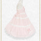 Fluffy Gingham Heart Baby Doll Jumper Skirt