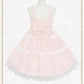 Fluffy Gingham Heart Baby Doll Jumper Skirt