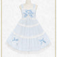 Fluffy Gingham Heart Baby Doll Jumper Skirt