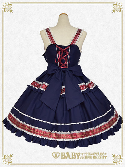 ねこくみゃちゃんからのPresent Ribbonジャンパースカート