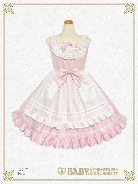 Rose Fleur Apron Jumper Skirt