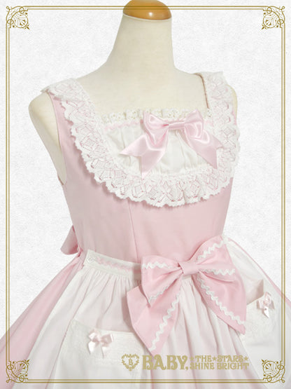 Rose Fleur Apron Jumper Skirt