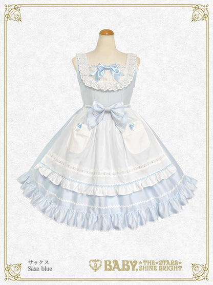 Rose Fleur Apron Jumper Skirt