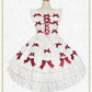 Ribbon ribbon blooms jumper skirt