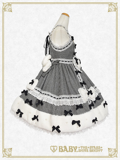 Ruban de Noёl Neige Barbie ジャンパースカート