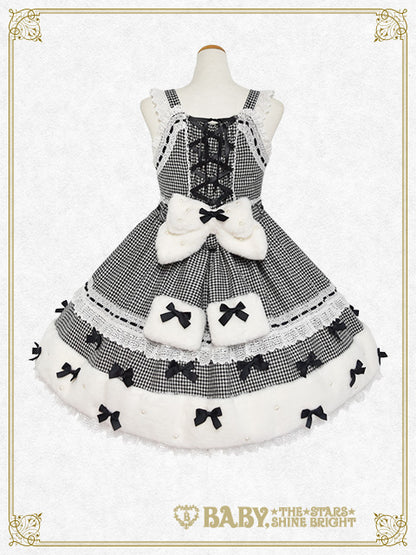 Ruban de Noёl Neige Barbie ジャンパースカート