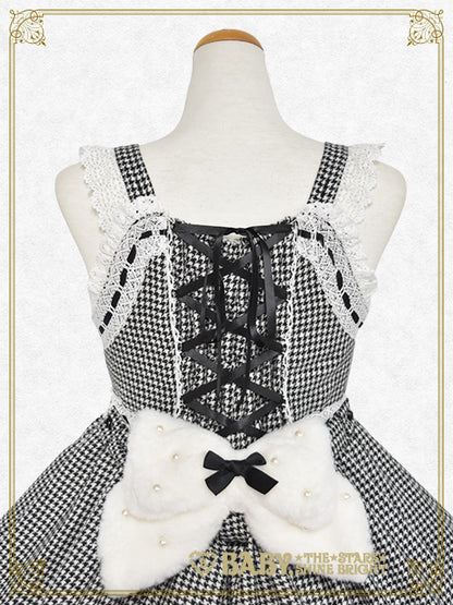 Ruban de Noёl Neige Barbie ジャンパースカート