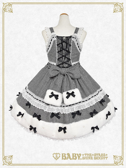 Ruban de Noёl Neige Barbie ジャンパースカート