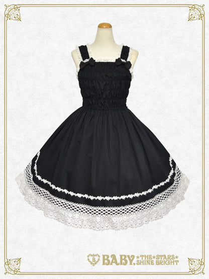 シャーリングプリンセスジャンパースカート