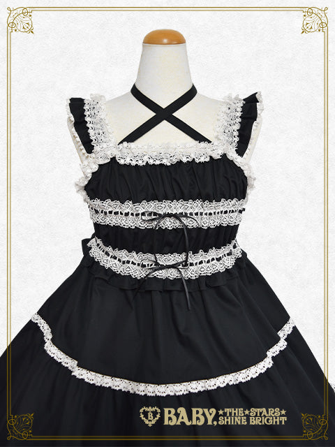 【予約】シャーリングベビードールジャンパースカート