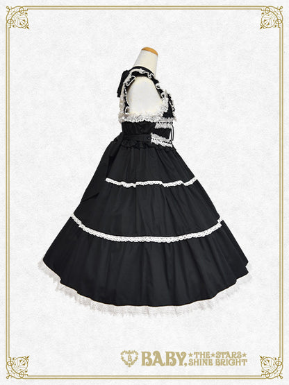 シャーリングベビードールジャンパースカート