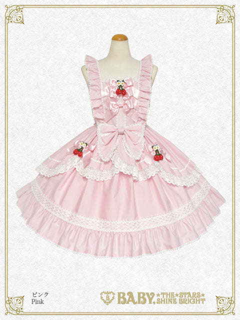 [Pre-order] Swinging Strawberry Garden Jumper Skirt