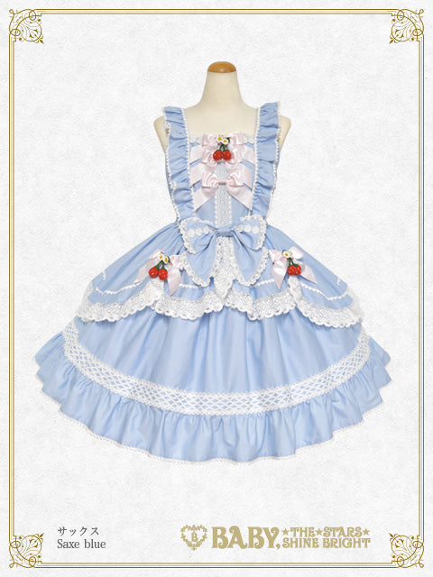 [Pre-order] Swinging Strawberry Garden Jumper Skirt