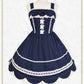 Ribbon scallop jumper skirt